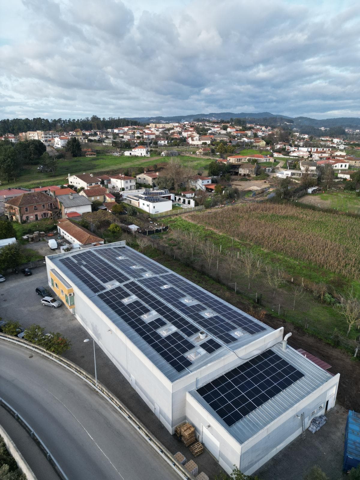 Instalação industrial fotovoltaica